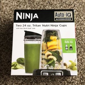 Two 24 oz. Tritan Nutri Ninja cups
